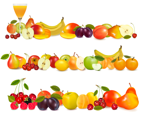 Shiny fruits design vector background 03 shiny fruits background   
