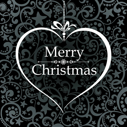 Black Style 2014 Christmas Backgrounds vector 06 xmas christmas black backgrounds background   