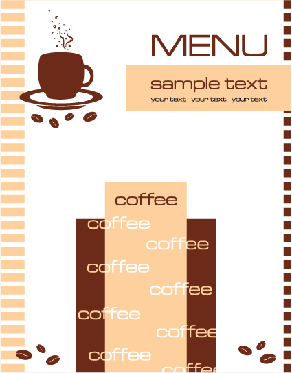 Cafe menu vector template template menu cafe   