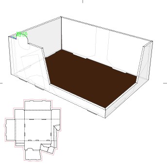 Paper package box design template 01 template paper package box   