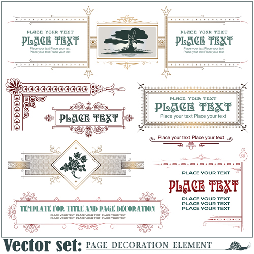 Page decoration borders and frames vector 02 frames frame decoration borders border   