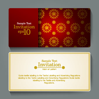 Ornate invitation cards design vector 02 ornate invitation cards invitation cards card   