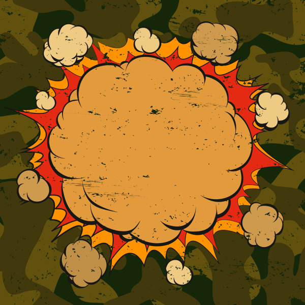 Cartoon explosion frames vector set 10 frames frame explosion cartoon   