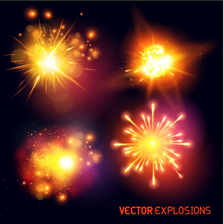 Bright fireworks effects design background vector 01 Fireworks effects background vector background   