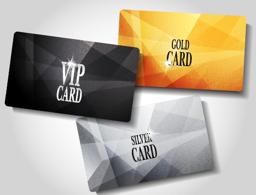 Glowing Vip card creative design vector set 05 vip card vip glowing creative cards card   