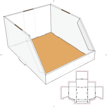 Paper package box design template 02 template paper package box   