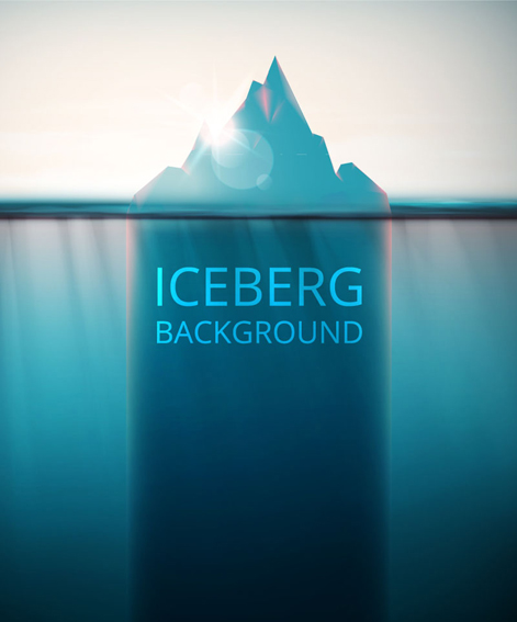 Iceberg with sunlight vector background sunlight iceberg background   