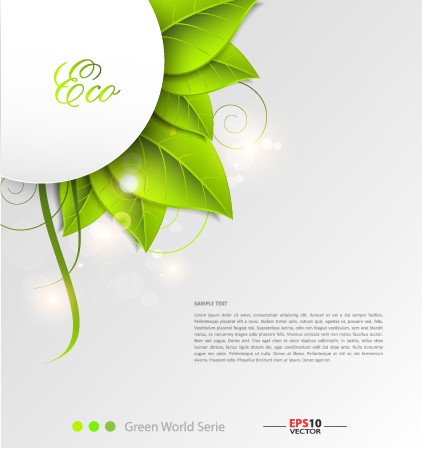 Green world creative Eco background vector 01 green eco creative background vector background   