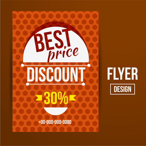 Modern big sale vector flyer material 17 modern material flyer big sale   