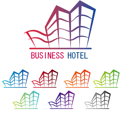 Business hotel logos design vector logos hotel business   