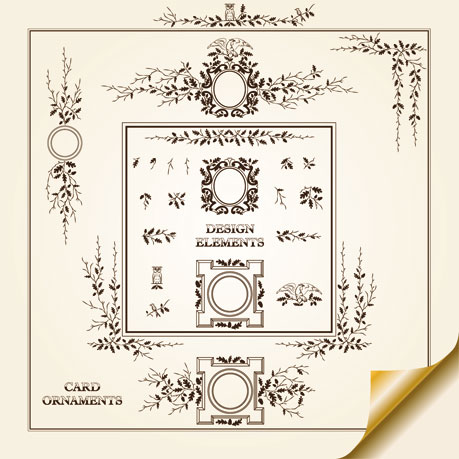 Vintage Decorative pattern Borders elements vector 01 vintage elements element decorative pattern borders   