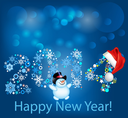 2014 Happy New Year Backgrounds vector 03 year new year new happy backgrounds background   
