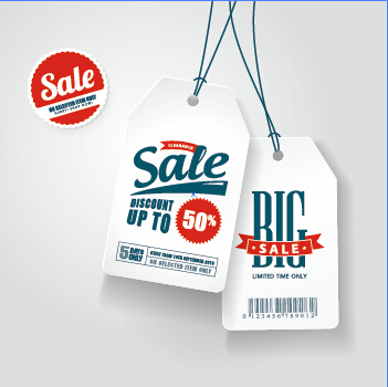 Big sale tags creative design vector tags sale creative big   