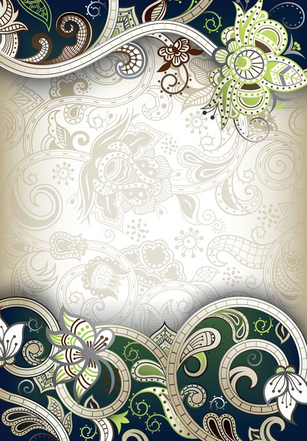 Elements of Ornate Floral Frame vector 02 ornate floral frame floral elements element   