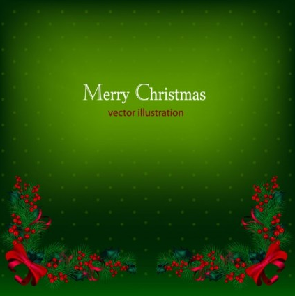 Green styles christmas background vector green christmas   