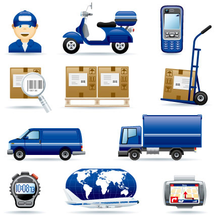 courier company Icon vector the icon courier company   