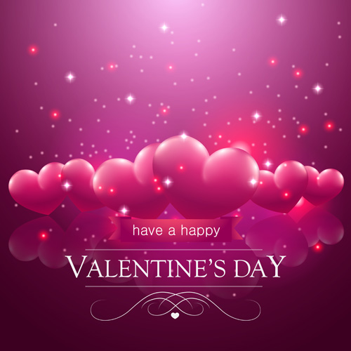 Valentine day red heart backgrounds art vector 04 Valentine red heart day backgrounds   