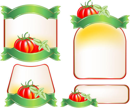 Set of products Labels templates vector 04 templates template products labels label   