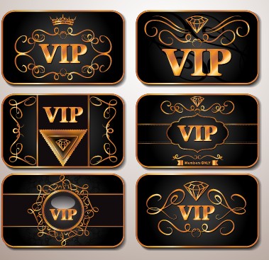 Shiny royal VIP cards design vector set 03 vip card vip shiny royal cards card   