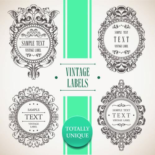Elements of Baroque Style Frames and Borders vector 04 frames elements element borders border baroque   