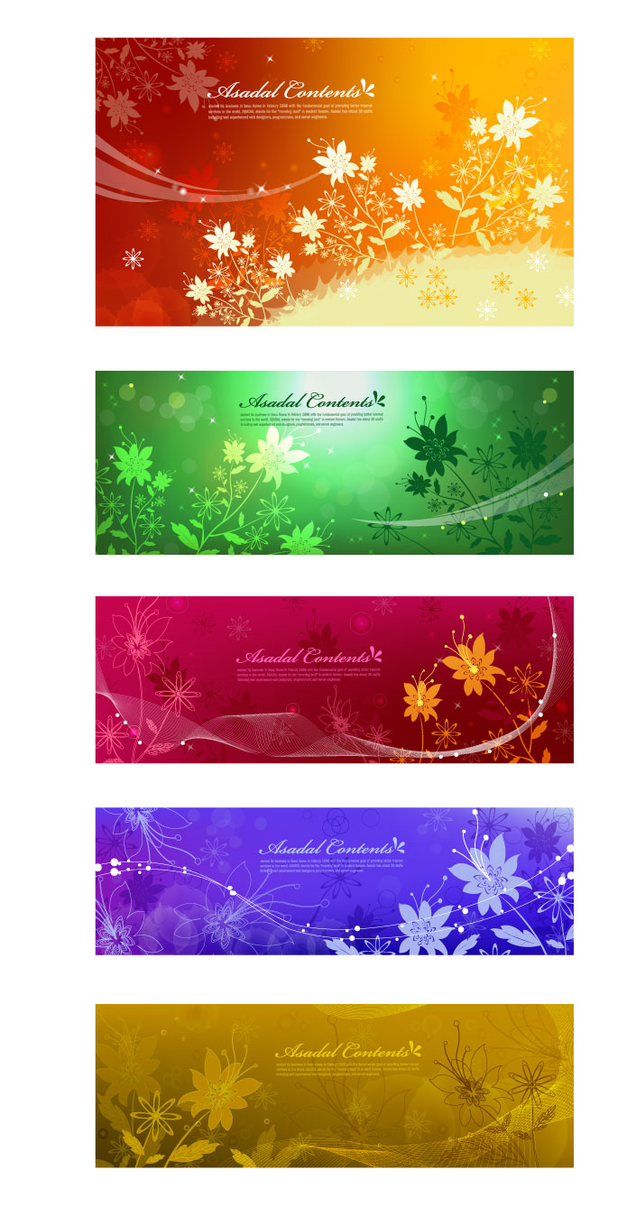 Dream flower Banner vector art flowers Fantasy flower Banner background   