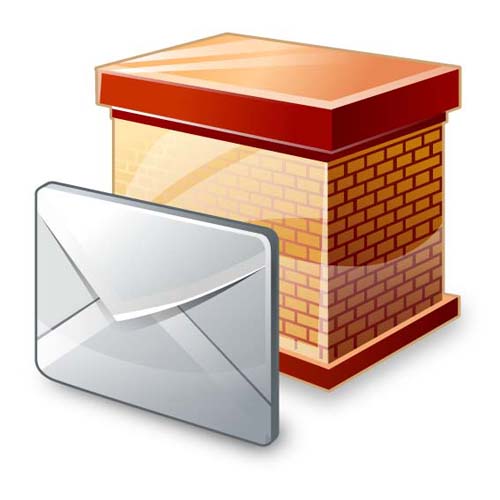 Set of block email icon vector mail lock icon block   