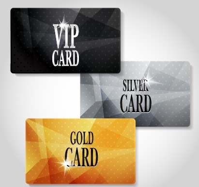 Glowing Vip card creative design vector set 03 glowing creative cards card   