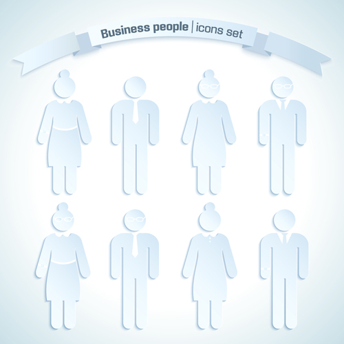 Business people white icons material 02 people material icons icon business people business   