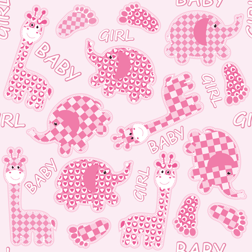 Pink style kid card designs vector 02 style print kid designs card   