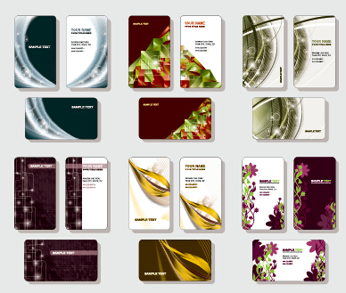 Stylish business cards creative design set vector 01 stylish business cards business card business   