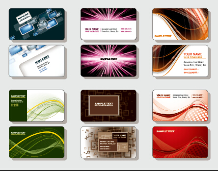 Stylish business cards creative design set vector 03 stylish creative business cards business card business   