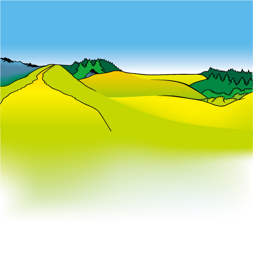 Cartoon mountains landscapes vector graphics 03 vector graphics mountains mountain landscape cartoon   