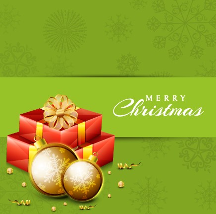 2014 Christmas baubles with holiday backgrounds vector 02 christmas baubles backgrounds background   