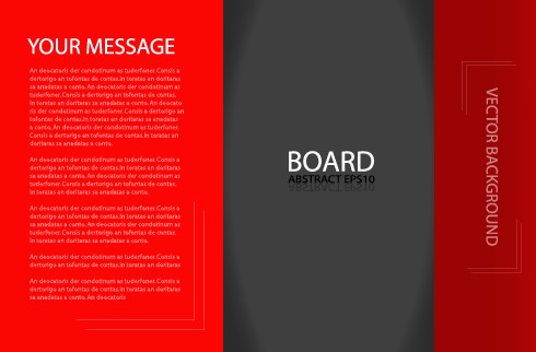 Business brochure template background vector set 01 template business brochure background vector background   