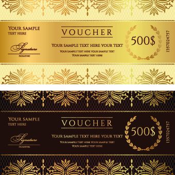 Voucher template vector design 05 voucher template vector template   