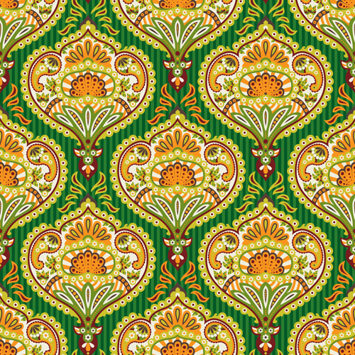 Ornate paisley pattern seamless vector material 02 vector material seamless pattern paisley ornate   