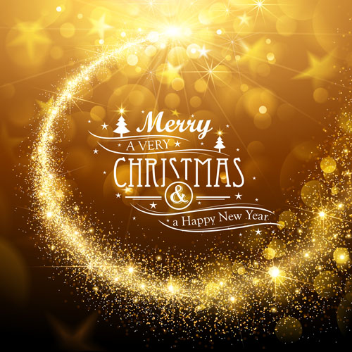 Golden glow christmas holiday background vector 02 holiday golden glow christmas background   