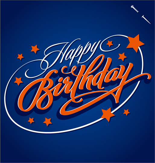 Happy Birthday text creative design vector text happy birthday happy creative   