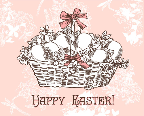 Hand painted Easter Pattern free vector 02 vector pattern paint free easter   