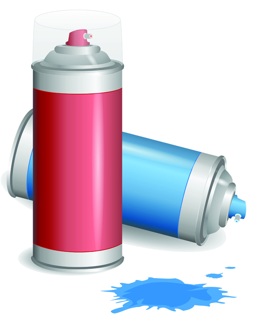 Different Spray paint elements vector material 04 spray paint elements element   