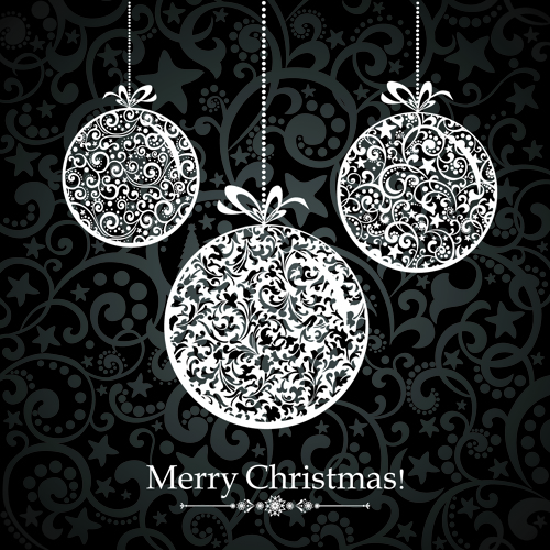 Black Style 2014 Christmas Backgrounds vector 05 xmas christmas black backgrounds background   