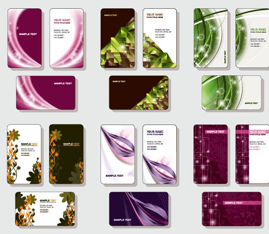 Stylish business cards creative design set vector 04 stylish creative business cards business card business   