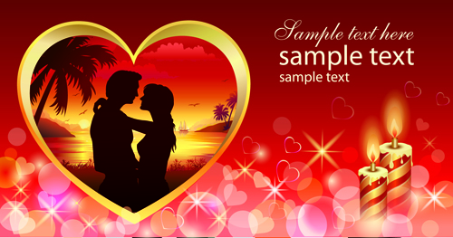 Romantic Valentine Day Theme background vector 03 Valentine day Valentine romantic   
