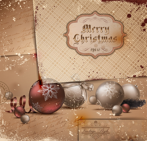 Set of Exquisite Christmas background art vector 02 exquisite christmas   