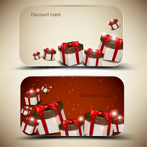 Creative of Gift discount cards design vector 01 gift discount creative cards card   