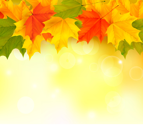 Shiny autumn vector background art 03 shiny autumn   