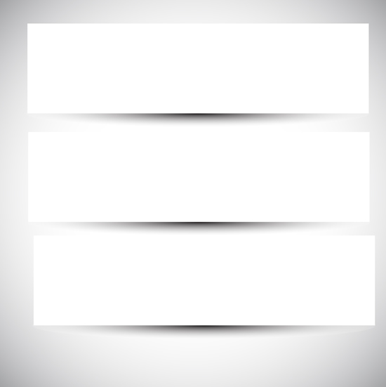 Blank paper banner vector Plank paper banner   