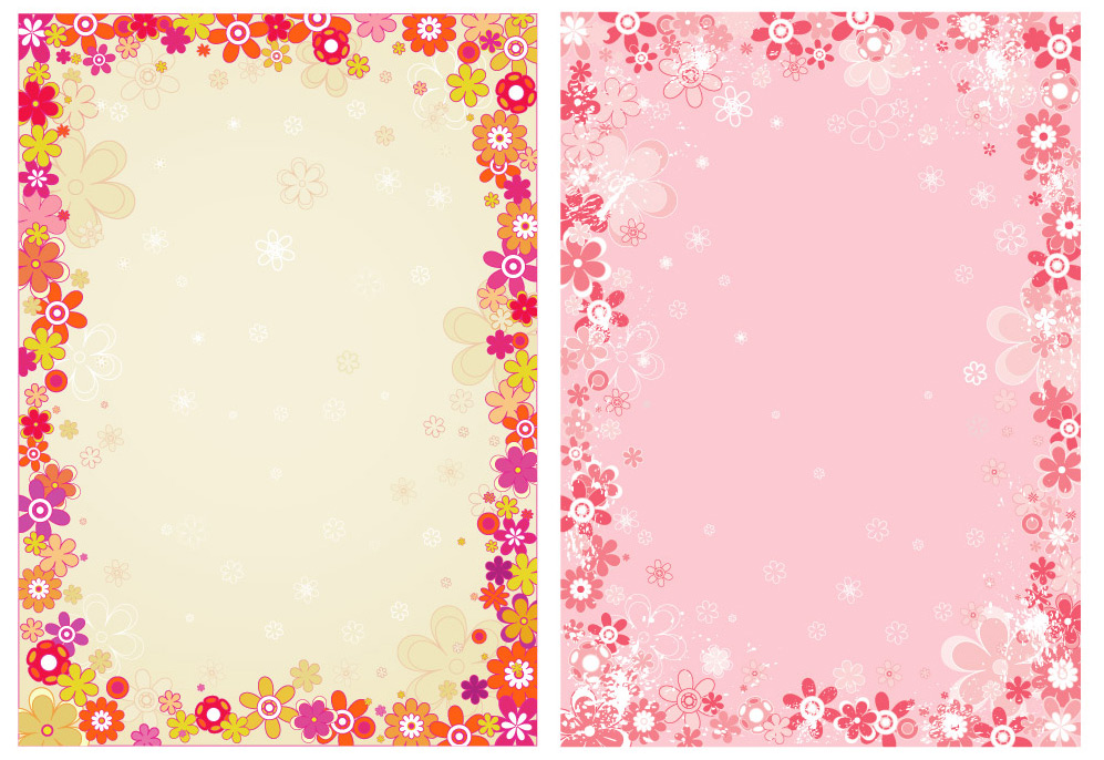 flower border vector 95130 vector library shading and background shading frame pattern   