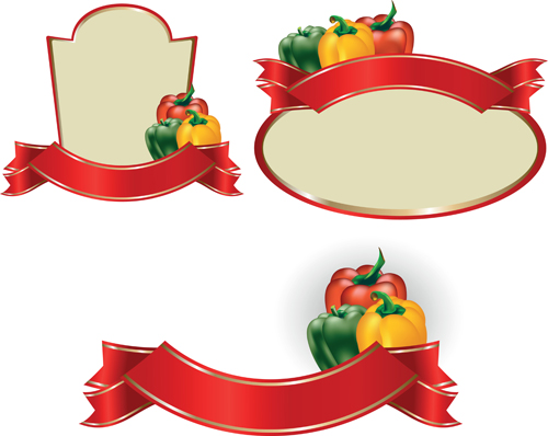 Set of products Labels templates vector 03 templates template products labels label   