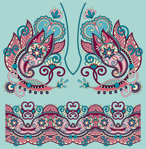 Ethnic decorative pattern floral vector 02 pattern floral ethnic decorative pattern decorative   